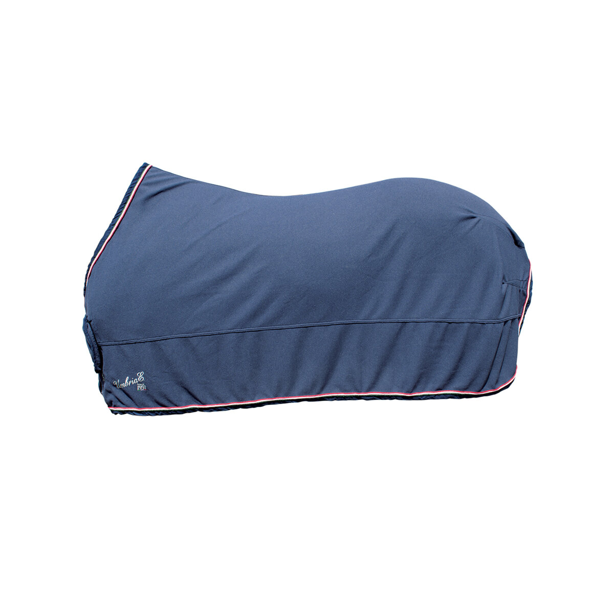 Coperta Sella Western Show – Lana Oversize 34x40, Nero-Fulvo-Oro-Giallo-Blu
