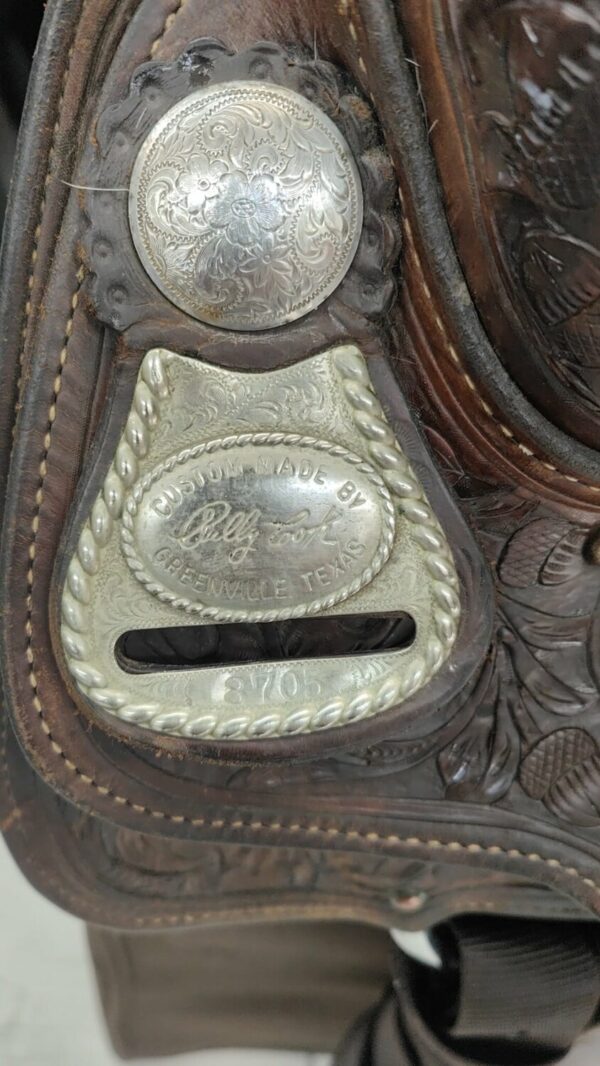 Selle Western Billy Cook Maker 16 Pouces - Cuir Marron - Show - Neuve USA