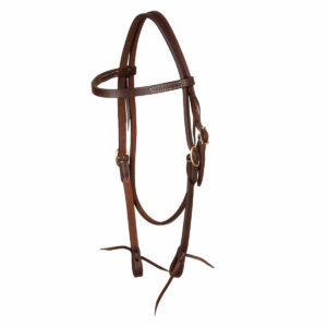 WESTERN TIE ENDS BROWBAND BRIDLE