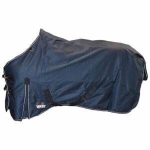 COPERTA DA PADDOCK WINNER 100G POLIESTERE CON FODERA CM 125 BLU