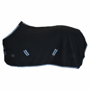 COPERTA CON CINGHE STACCABILI IN PILE ANTIPILLING NERA CM 145