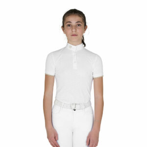 Polo bambina da concorso slim fit traspirante