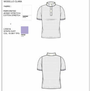 Polo bambina da concorso slim fit traspirante