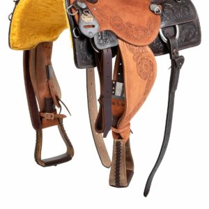 Sella cow horse MSR con flower tooling
