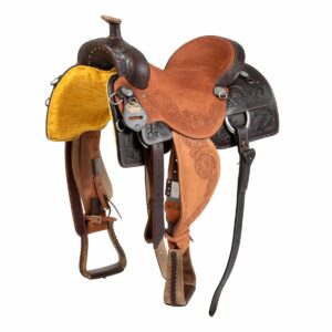 Sella cow horse MSR con flower tooling