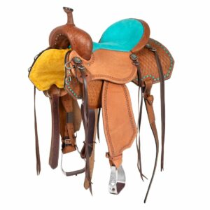 Sella barrel con seggio turquoise e basket tooling