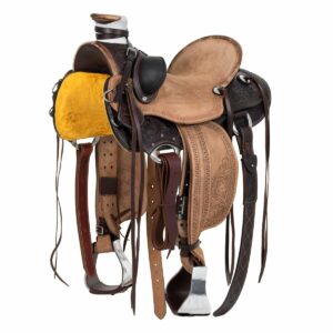 SELLA WESTERN REVERSE CON FLOWER TOOLING