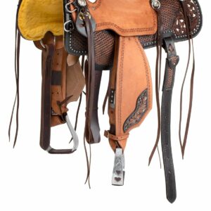 SELLA WESTERN RANCH STARLINGHT CON SEGGIO IN PELLE RUVIDA