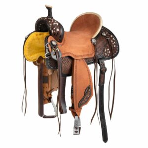 SELLA WESTERN RANCH STARLINGHT CON SEGGIO IN PELLE RUVIDA