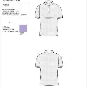 Polo bambina da concorso slim fit traspirante